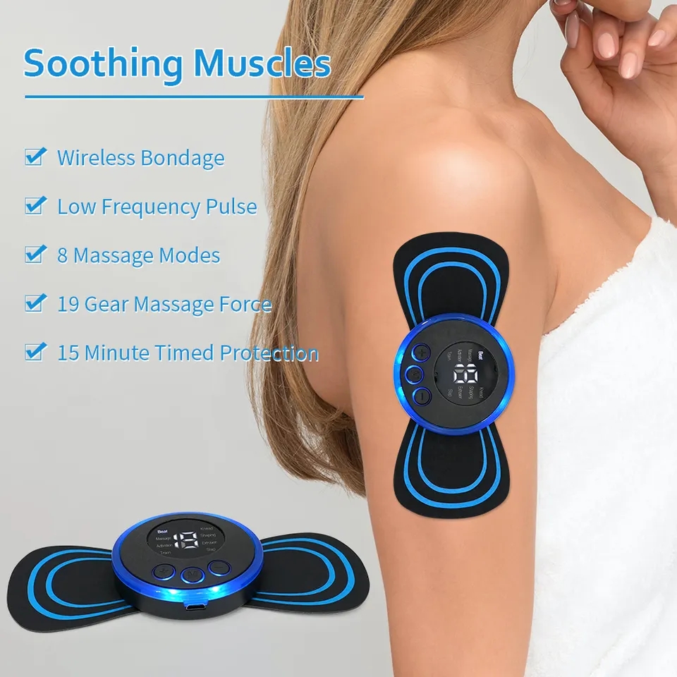 Tragbare Mini-EMS-Elektro-Nackenmassagematte für Muskeln