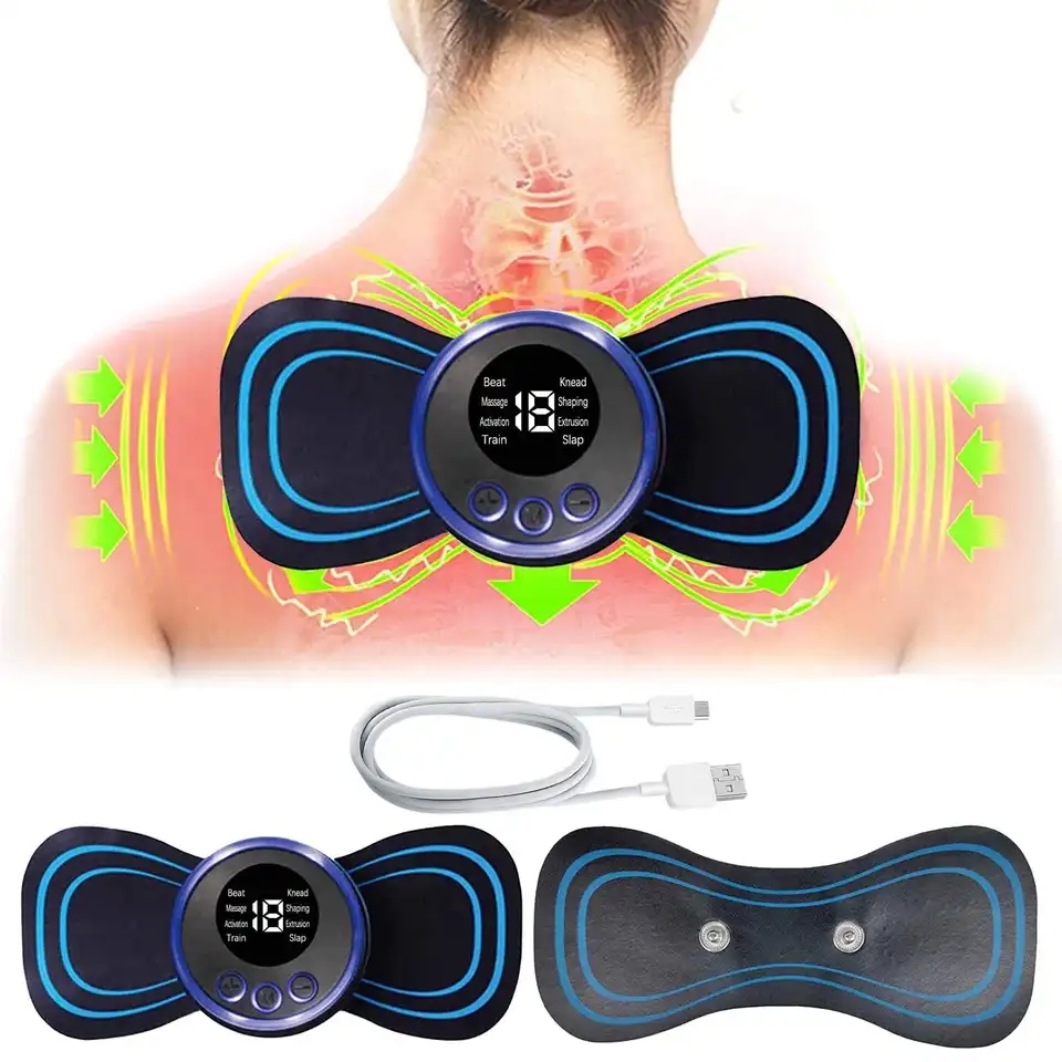 Tragbare Mini-EMS-Elektro-Nackenmassagematte für Muskeln