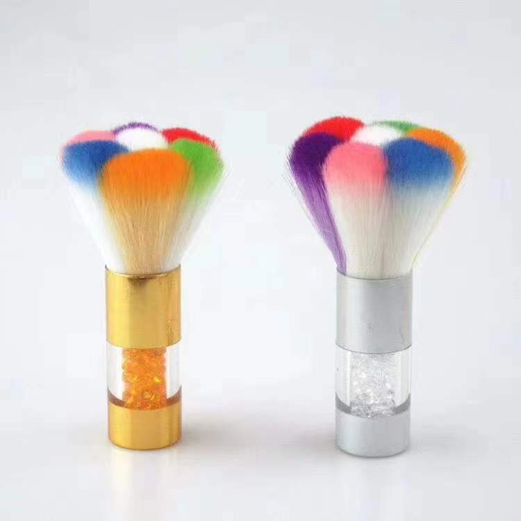 Großhandel Make-up-Tools Regenbogen weiches Pulver Nagelreinigungsbürstenwerkzeug