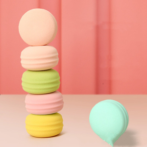 Großhandel runder Puderquasten-Macaron-Mini-Beauty-Eier