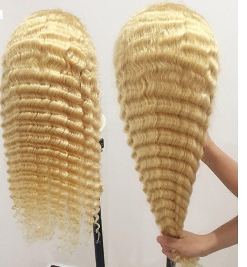 13X4 613 Blonde Echthaarperücken mit Spitzenfront 