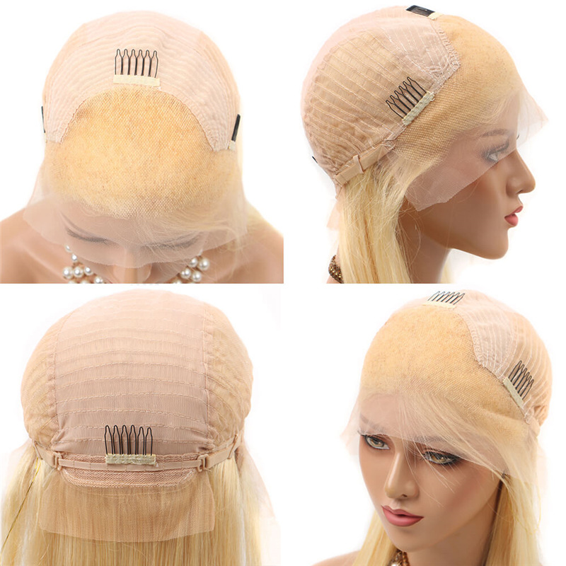 13X4 613 Blonde Echthaarperücken mit Spitzenfront 