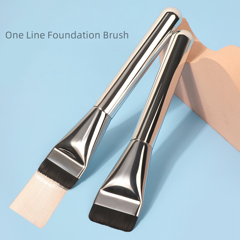 Ultradünner Foundation-Make-up-Pinsel mit flachem Kopf