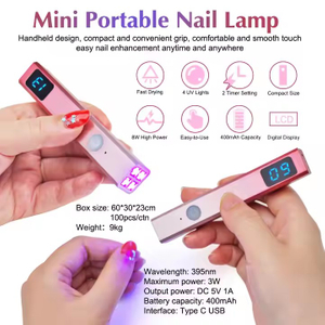 Mini-Hand-Akku-Gel-UV-Nagellack-LED-Lampe